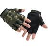 Half-Finger Tactical Gloves, Fingerless, for Cycling, Fishing, Airsoft, and Adventure (Camouflage)