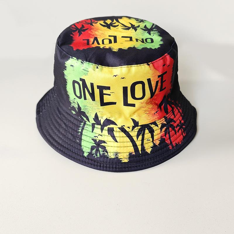 Nuovi Cappelli a Secchiello alla Moda con Graffiti Protezione Solare Stampa Lettere Moda Cappello da Pescatore Primavera/Estate Unisex Ombreggiatura Esterna Cappello da Pesca