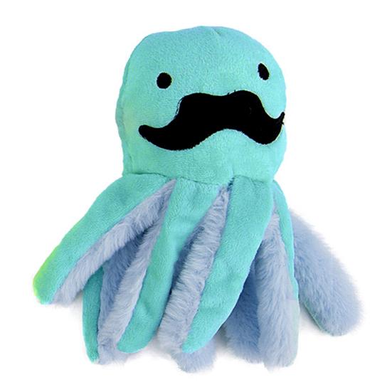 

Pet Plush Toy Bite Resistant Built-in Sound Device Soft Comfy Stress Relief Pet Accessories Cute Octopus Dog Teething Toy for Indoor синий