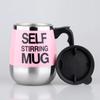 Automatic Stirring Coffee Cup, Stainless Steel, Magnetic Mixing Cup, Milk, Tea, Coffee Mug, Portable Thermal Cups, 450ml