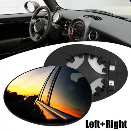 2pcs Wing Mirror glass Heat For Mini Cooper R56 R57 R58 R59 R60 07-2015 LH + RH