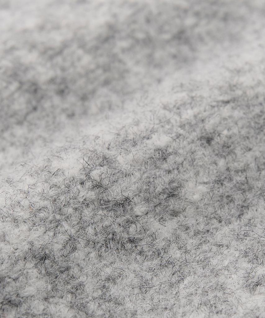 TOFFEE Fuzzy V-Neck Knit (Melange Grey)