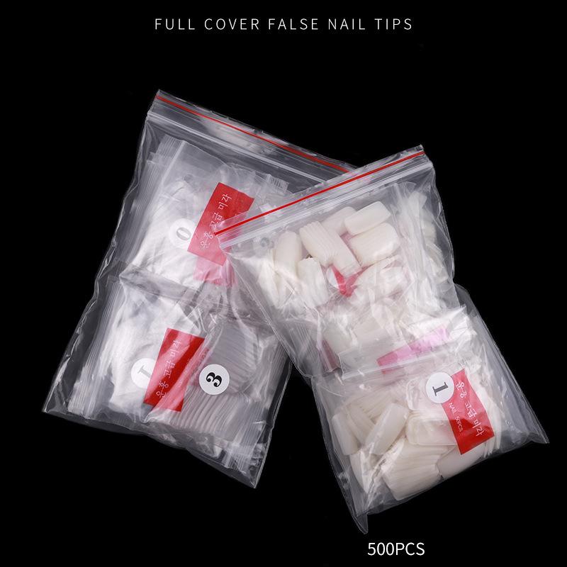 Nail Art, French Nail Art, Half Sticker, Full Sticker, Fake Nail, Natural Transparent Bag