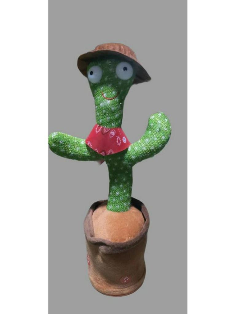 Colorful Dancing Cactus Toy: Singing, Talking, Light-Up Fun for Kids