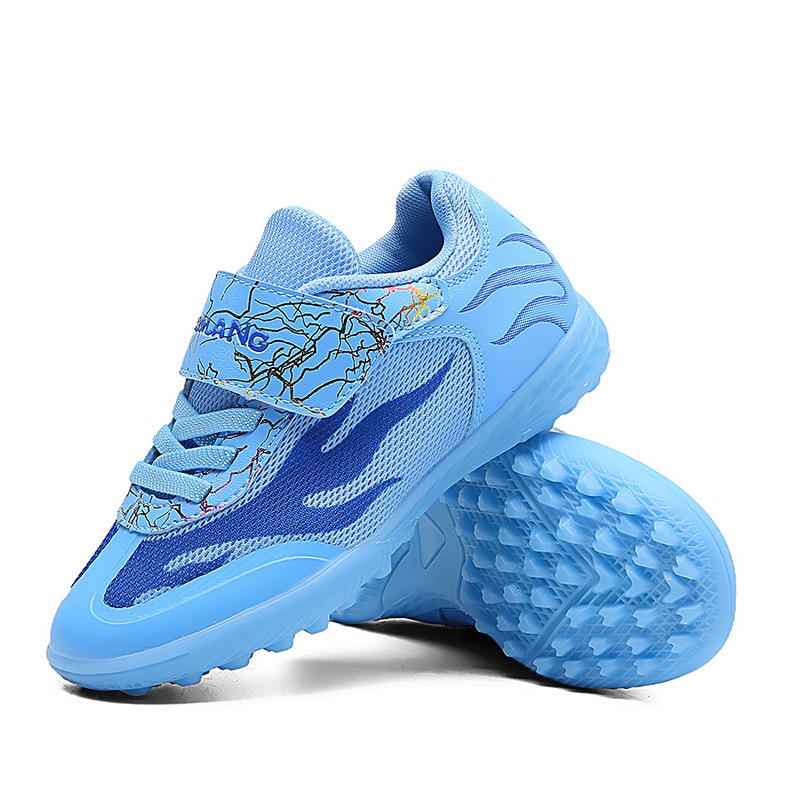 

Mesh Velcro Boys and girls football shoes 6-12 years old Primary school students Shredded nails Children s sports football training shoes 29
