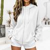 Women's Casual Zip Up Hoodie Sweatshirt Jacket with Pockets for Everyday Wear