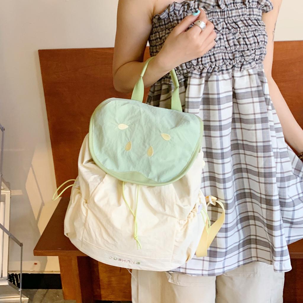 Nylon Casual Student Backpack With Breathable Design For Daily Use