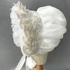 Viktorianische Haubenrüschen Dorfkappe Lolita Mädchen Dienstmädchen Cosplay Schleife Spitzenhüte Kostümzubehör Damen Retro Verstellbare Dienstmädchenhüte