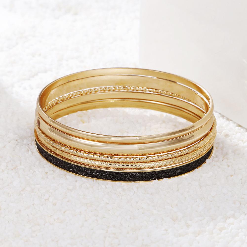 12pcs Punk Curb Cuban Chain Bracelets Set for Women Miami Boho Thick Gold Color Charm Bracelets Bangles Fashion Jewelry