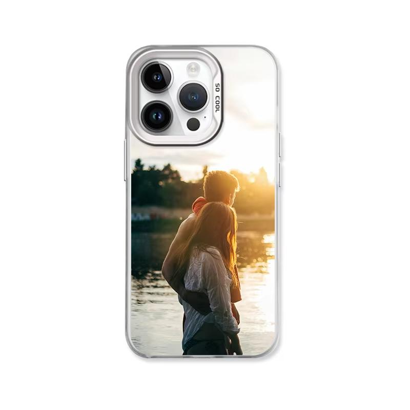 

DIY Lovers Photo Customized Shockproof Phone Case For iPhone 17 16 15 14 Plus 13 12 11 Pro Max 16E 17 Air XR Matte Hard Cover iPhone 12