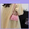 Bolso Cuadrado Pequeño de PU para Mujer con Correa de Hombro Única para Uso Diario