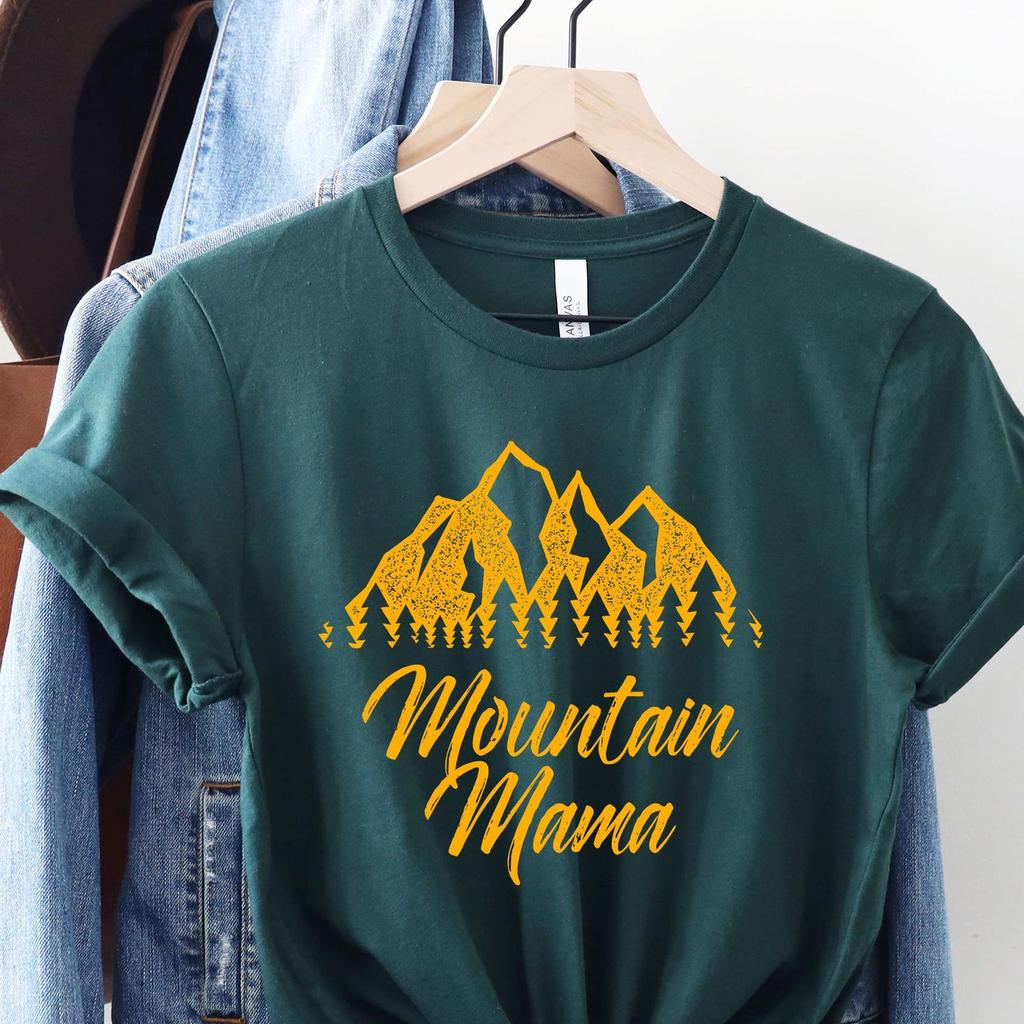Mountain Mama tee, Mountain mama shirt, Retro mountains shirt, Mother's Day Gift, Hunting mama t-shirt, Camping mom gift