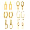 Statement Earring for Women, Stainless Steel Metal Chic Ear Jewelry Wholesale Trendy 2025