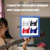 3Ply Scratchplate Musical Instrument Standard Mudguard Guitar Bass 6 Strings Model Guitar 8 Holes Guitar Bass Pickguard