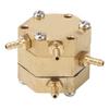 3mm Hexagonal Dental Water Pressure Regulator High Passability Copper Dental Water Valve for Dental