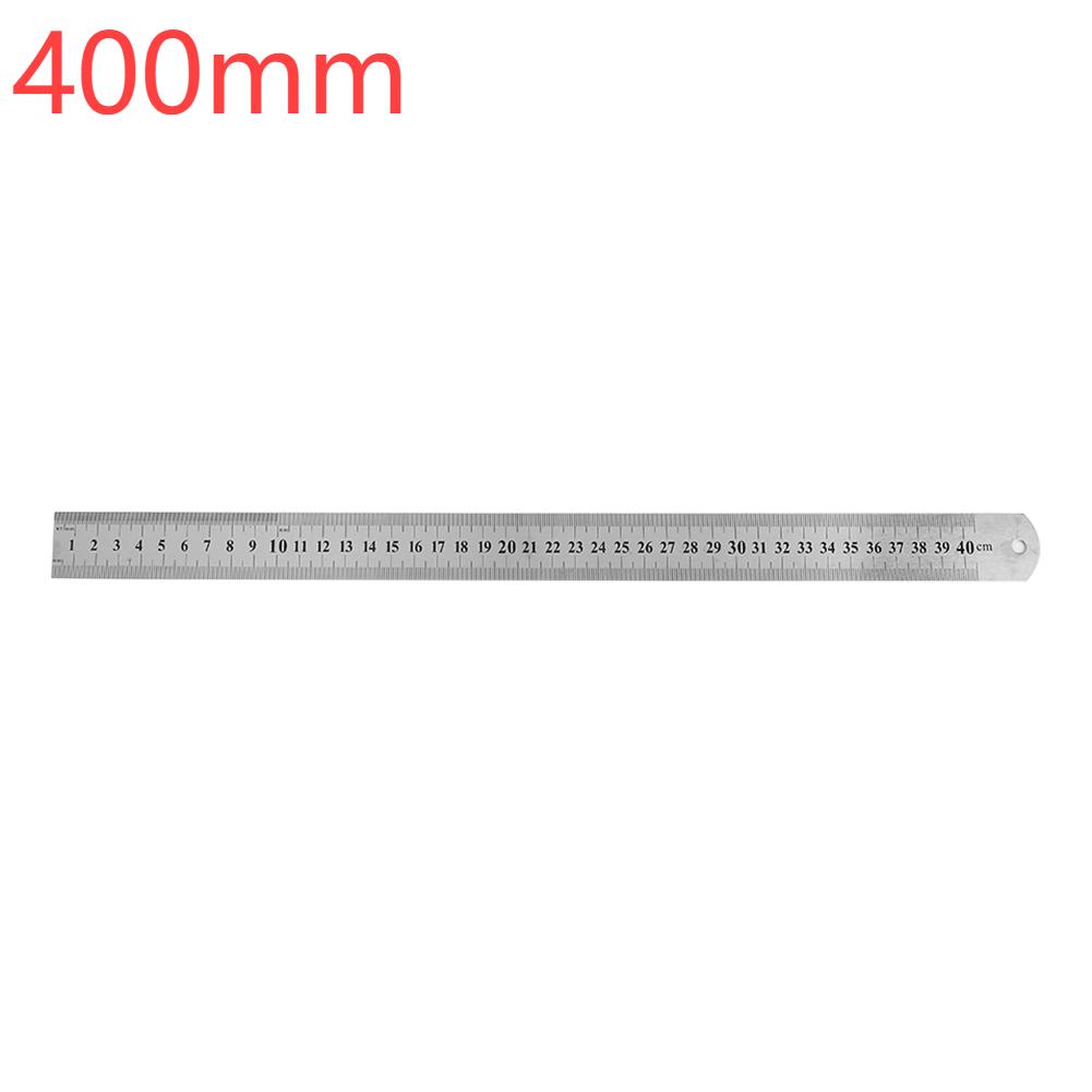 15-50Cm Stainless Steel Ruler Metal Straight Ruler Stationery Drafting Supplies Hand Tools Precision Double Sided Measuring Tool