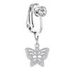 No Piercing Belly Button Clamp Easy To Wear Navel Rings Comfortable Women Body Adornment For Parties And Daily Wear