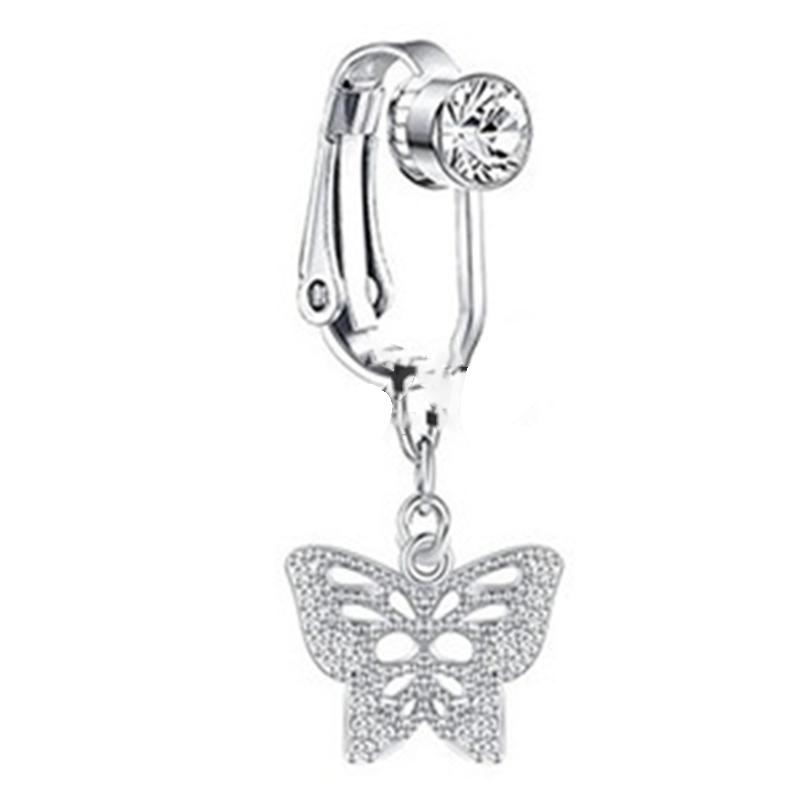 No Piercing Belly Button Clamp Easy To Wear Navel Rings Comfortable Women Body Adornment For Parties And Daily Wear