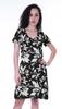 Moomaya Printed V-Neck Nightgown Sleepwear For Women  s  Nightwear  Soft