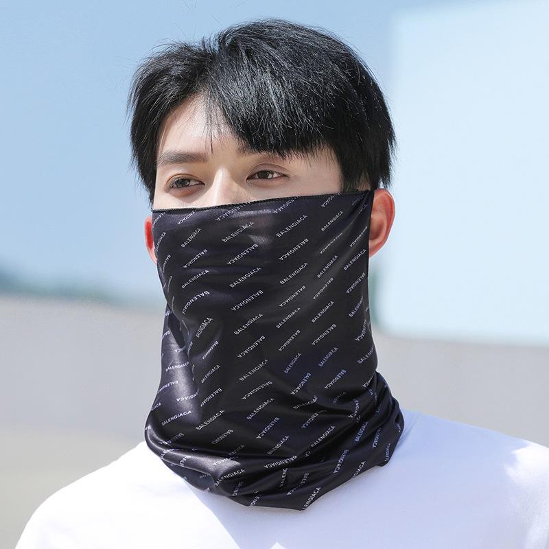 Unisex UV Protection Breathable Face Mask & Neck Gaiter with Ear Loops for Summer Cycling