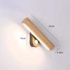 Simple Wooden LED Rotating Adjustable Wall Lamp with Switch for Indoor Lighting Home Decoration Living Room Bedside Wall Lamp