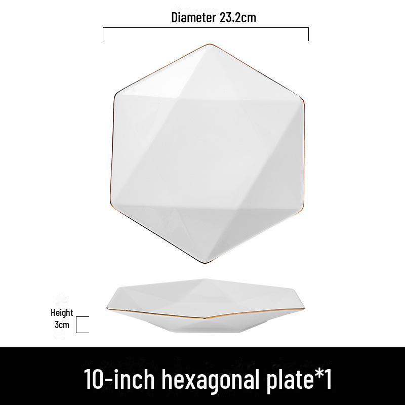 

Расписанная вручную золотая керамическая миска и набор тарелок – элегантная подарочная посуда из костяного фарфора (2024)