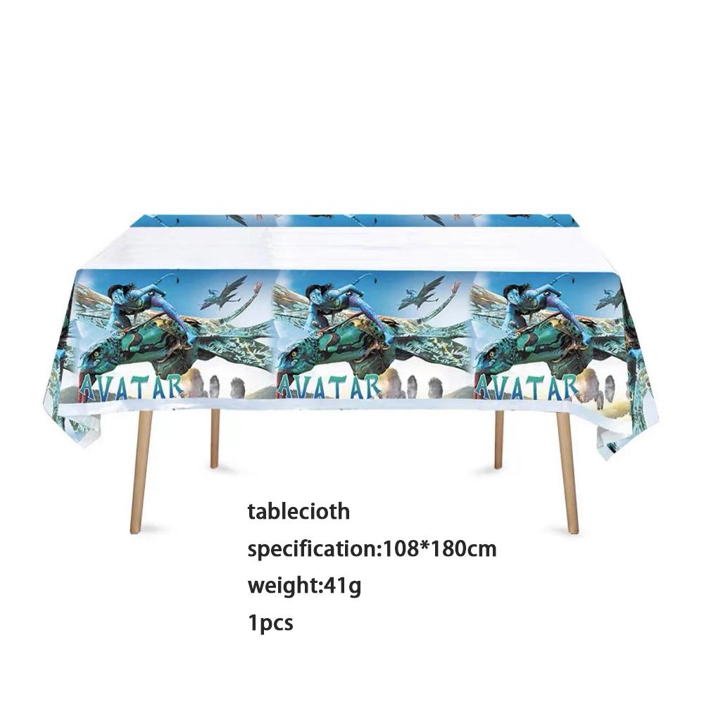 51 ks Pro Avatar Narozeninovou Oslavu Včetně Ubrusů Talířů Hrníčků&Ubrousků