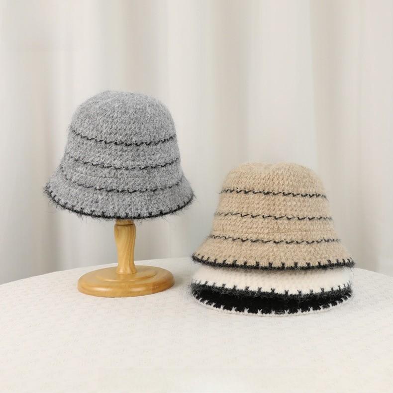 Gestrickter Fischerhut Mit Ohrenschützern Für Winter Herbst Freizeitkleidung