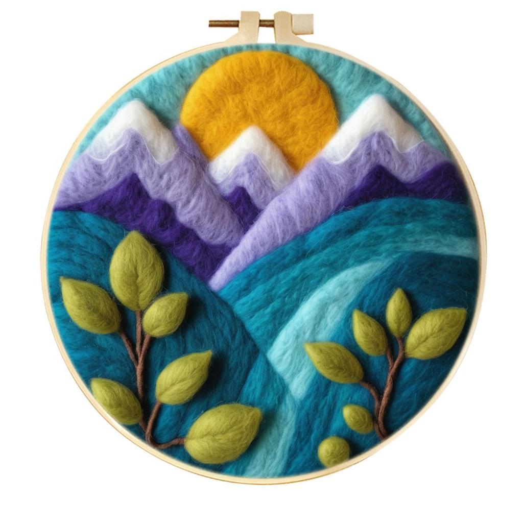 Kit Pittura Feltro ad Ago Personalizzato Fai da Te in Lana Pittura ad Ago Fatta a Mano per Decorazioni per la Casa Artigianato Regalo