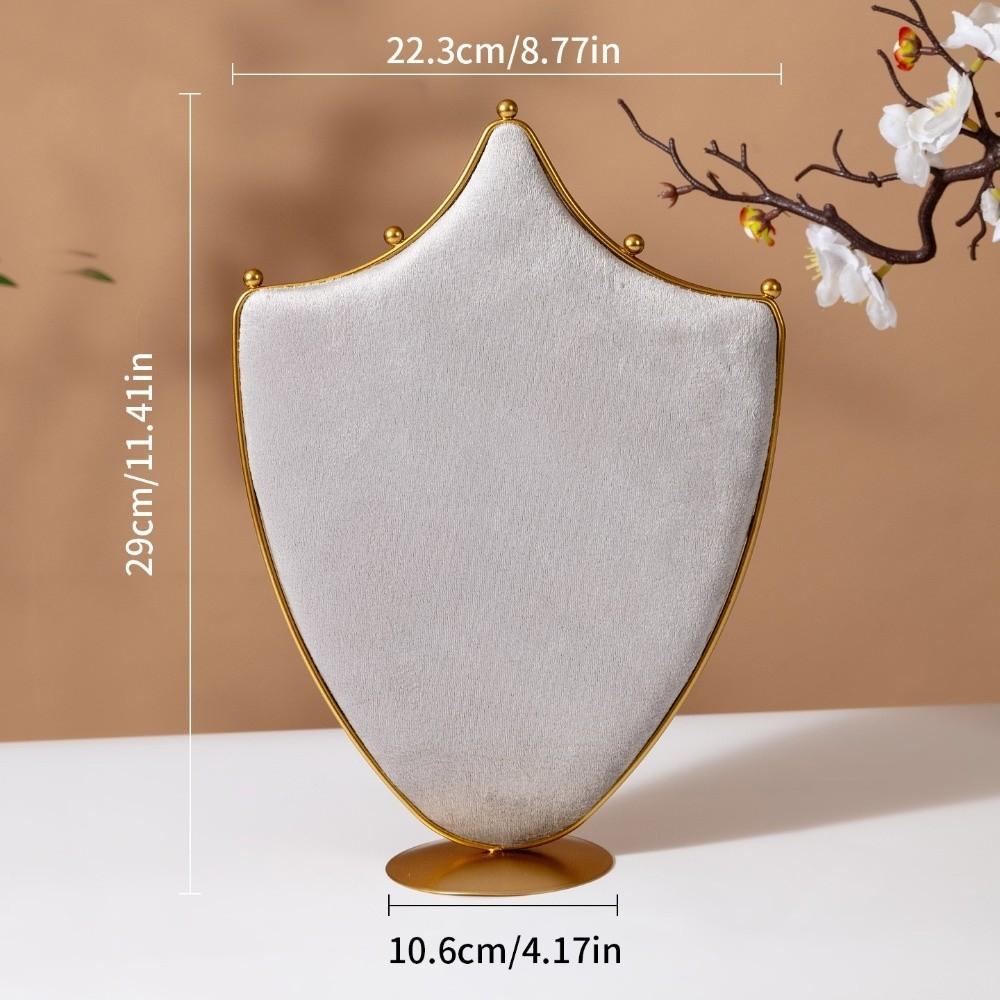 Crown Shaped Necklace Display Holder Metal Base Jewelry Organizer Store Window Display