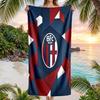 Bologna FC Druck Schnelltrocknendes Strandtuch Mikrofaser Saugfähig Tragbares Reise-Badetuch