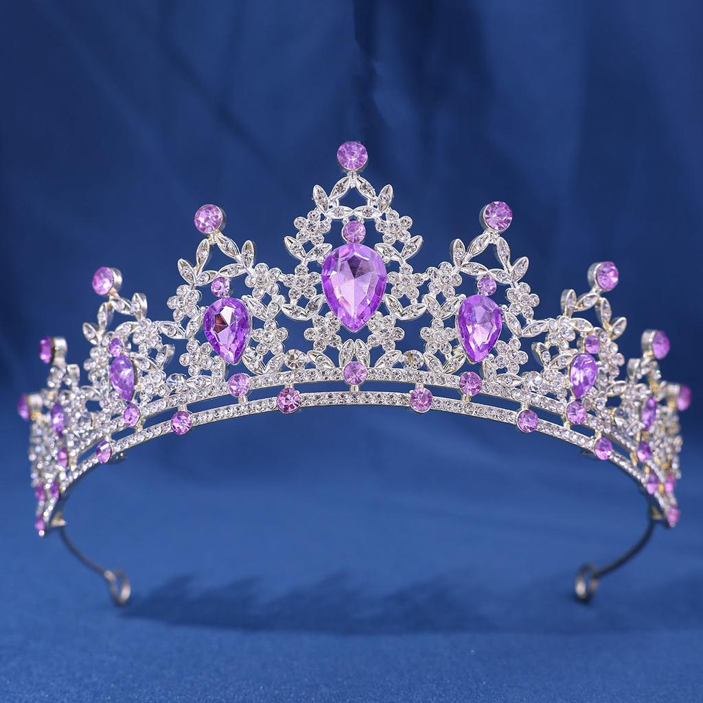 Fashion Crystal Rhinestone Tiaras And Crowns Diadems Headbands For Women Bride Wedding Hair Accessories Jewelry Band