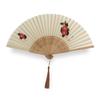 Ametamari Fan Ladies Silk Cloth Yumeji Takehisa Uchiwa Bamboo Moso Art Sense Summer Kimono Cute Stylish Heatstroke Prevention Yukata Traditional Day