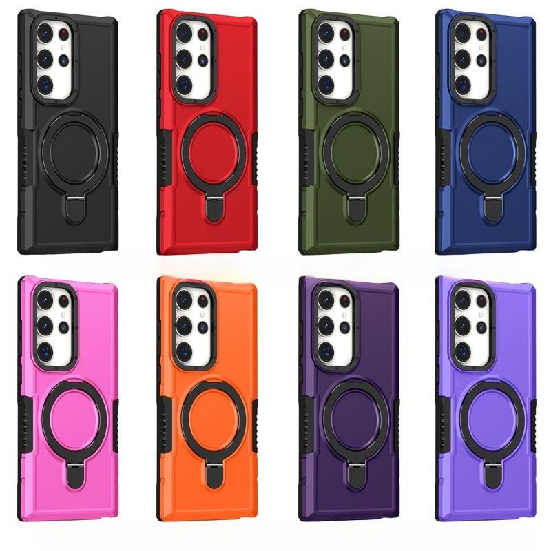 Suitable for Samsung S25 Ultra Fulcrum Ring Mobile Phone Case Samsung Note 20 Invisible Bracket Protection Case