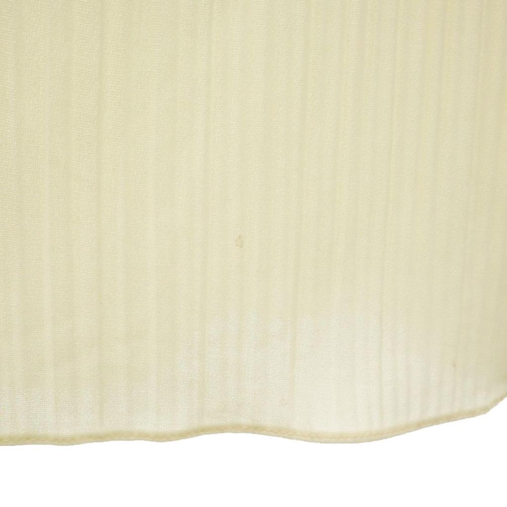 Sears 70s Vintage Long Sleeve Pleated Knee-length Dress 14 Ivory System Women Used