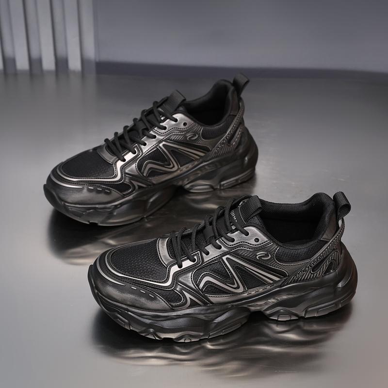 

Fashion Golden Sapling Winter Breahtable Mesh Men Casual Sneakers Lace-up Comfy Outdoor Mens Shoes Climbing Walking Leisure Footwear 44 чёрный