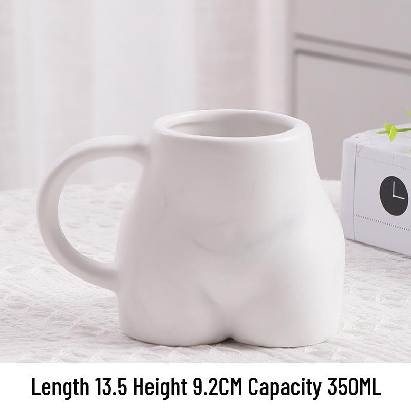 

Fun Ceramic Mug: Cute, Simple Personality for Coffee, Milk, Water 350ml