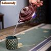 260ml High-end Yixing Purple Clay Peony Teapots Kettle Famous Handmade Small Capacity Tea Pot Chinese Raw Ore Zisha Tea Set Gift