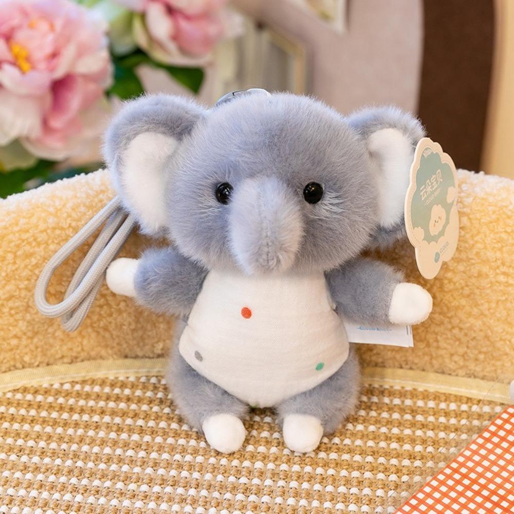 Tragbare Plüschtier-Puppe Weich Mini-Taschengröße Magnetischer Kühlschrankmagnet Cartoon Plüsch-Ornament Kühlschrank