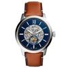 FOSSIL Townsman 48mm Automatik Braunes Lederarmband Uhr ME3154