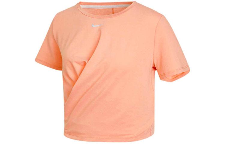 Nike Crop Tops Women s Light Madder Root Brown Crew Neck Moderate DD4922-824 L