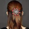 Elegant Vintage Flower Crystal Hair Clip-Large Duckbill Hair Accessory,Flower Shape,Ideal Mother's Day and Valentine's Day Gift