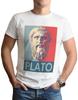 Maglietta Platone Filosofo Greco Insegnante di Filosofia Top Tee Regalo Maglietta Artistica