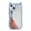 For IPhone15 Mobile Phone Case 14 Creative 13 Cat Ear Mirror for Apple 12 Silicone 11 Makeup Protective Cover for Women