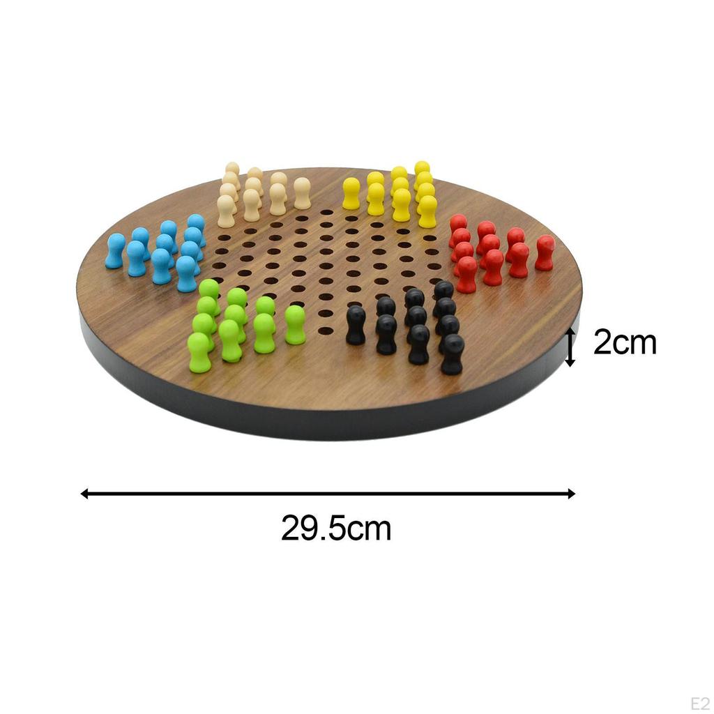 Chinese Checkers with Marbles Includes 60 Colorful Preschool Learning Activities Toy for