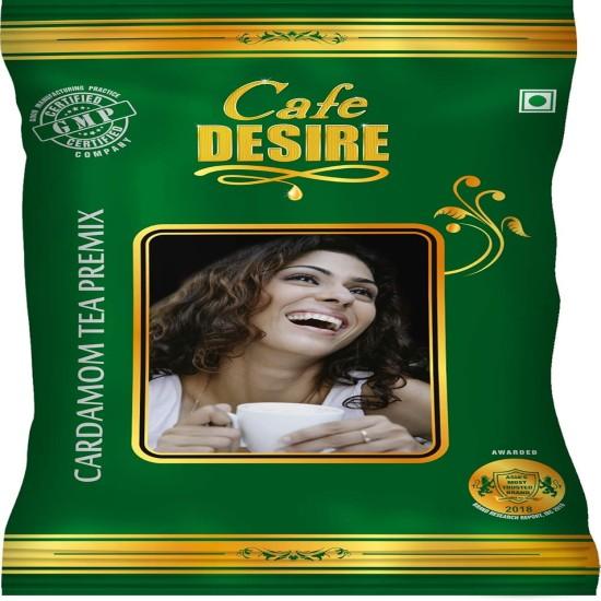 Cafe DESIRE I DRINK SUCCESS Instant Tea Premix | Cardamom Flavour | Taste as Home-Made | Prepare Manually - Add Hot Water | Tea Powder suitable f