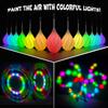 POITOI LED Poi Balls, Glow Balls, Soft Glow Poi Balls for Beginners and Pros, Rainbow Fade, High Strobe, Spinning LED Glow Toys, Light Up Balls, 1