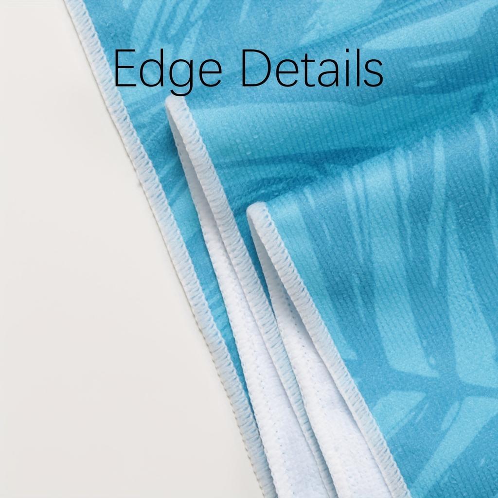 1 Simple And Stylish Animal-Themed Beach Towel, Made Of Microfiber, Quick-Drying And Water-Absorbent, Large Size Beach Towel