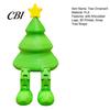 Festive Tree Decoration Christmas Figurine with Articulated Legs, 3D Printed Xmas Smooth Edge Ornament Statue, Mini Desk for Home Office Shelf