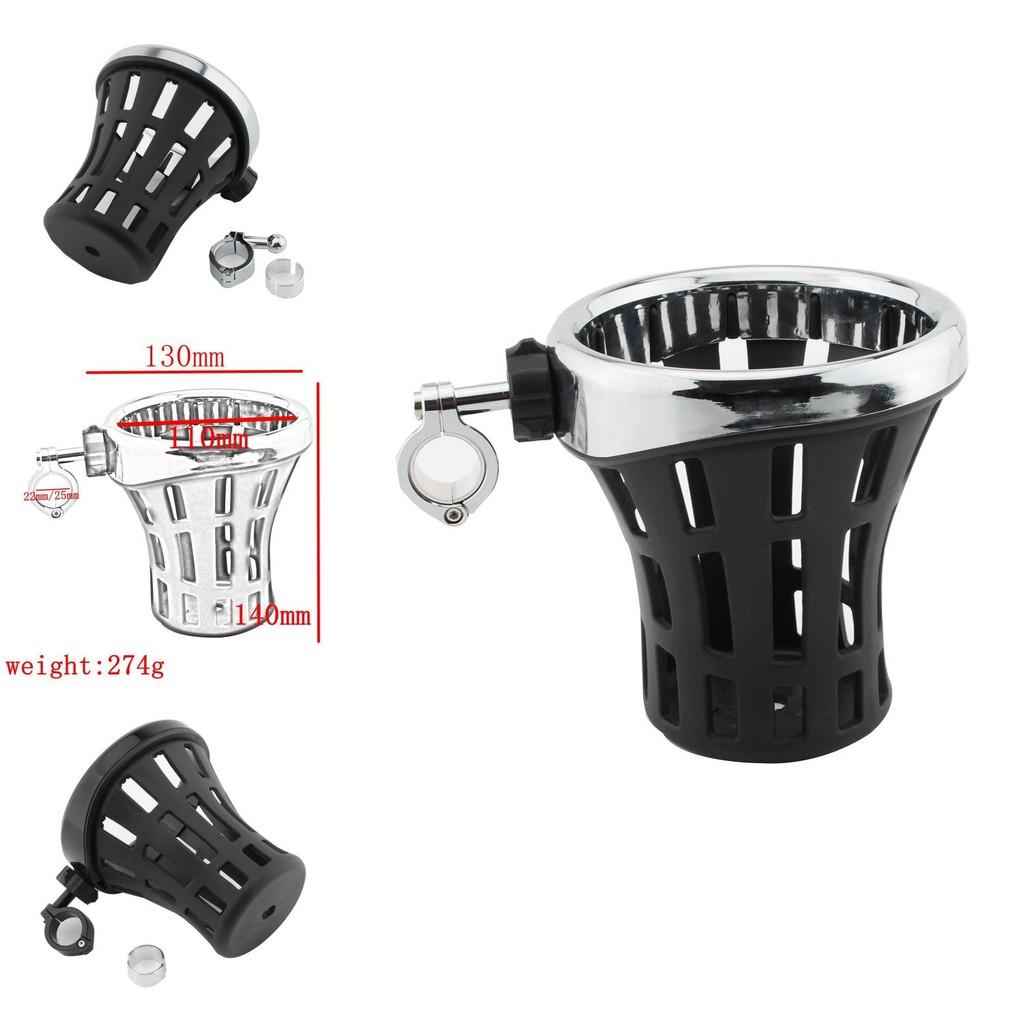 High-quality Black Universal Cup Holder For Motorcycles Ideal For Any Bike Model